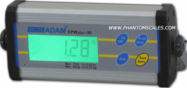 Adam Equipment CPWplus 75 Scale 165 lb x 0.05 lb Bi-directional RS232