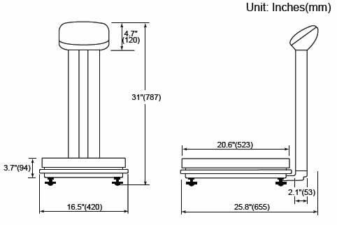 DL150 Dimensions