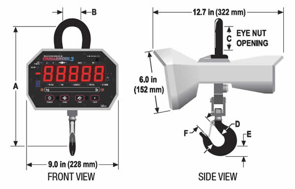 Front Dial Hanging Scale