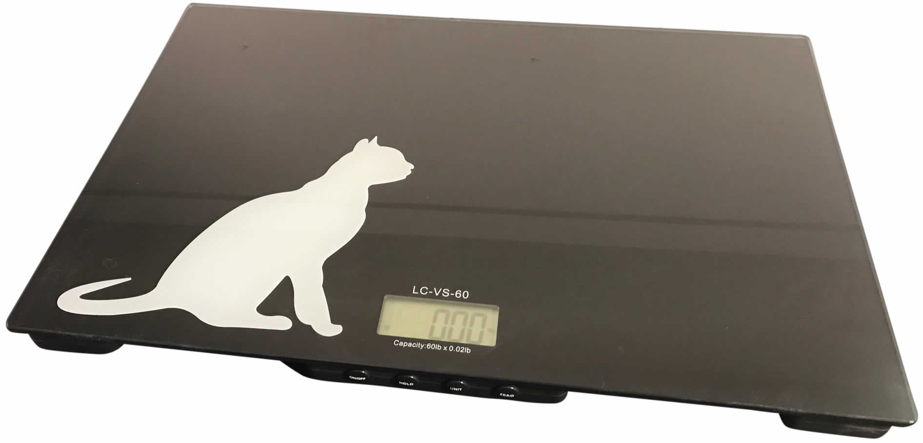 Tree LCVS-60LB Small Pet Scale 60 lb x 0.02 lb Glass Platform